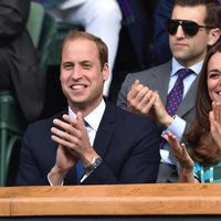 Guillermo de Inglaterra y Kate Middleton en la final masculina de Wimbledon 2014