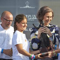 La Reina Sofía en la entrega de los trofeos de vela SM La Reina 2014