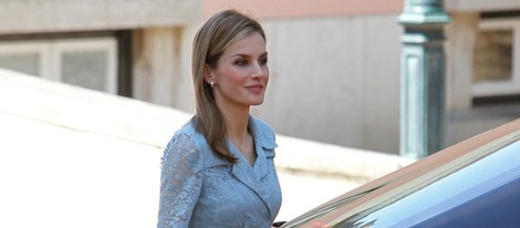 Doña Letizia en su primera visita como Reina a Portugal