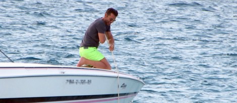 Jesús Vázquez disfruta a bordo de un yate en Ibiza
