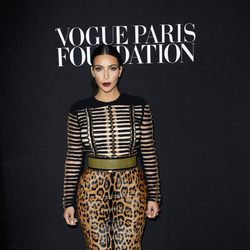 Kim Kardashian en la fiesta Vogue de la Semana de la Alta Costura de París otoño 2014