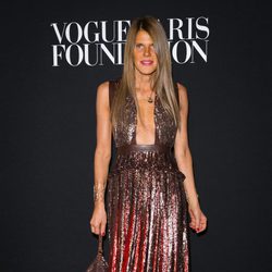 Anna Dello Russo en la fiesta Vogue de la Semana de la Alta Costura de París otoño 2014