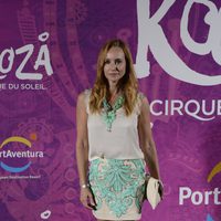 Mar Regueras en el estreno del espectáculo del Circo del Sol 'Kooza' en Port Aventura
