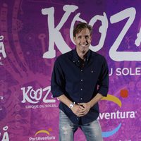 Óscar Martínez en el estreno del espectáculo del Circo del Sol 'Kooza' en Port Aventura