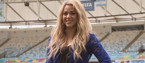 Shakira en el Estadio de Maracaná presentando la clausura del Mundial 2014