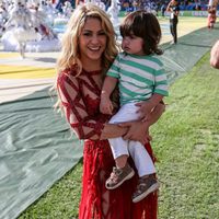 Shakira y Milan en Maracaná en la clausura del Mundial de Brasil 2014
