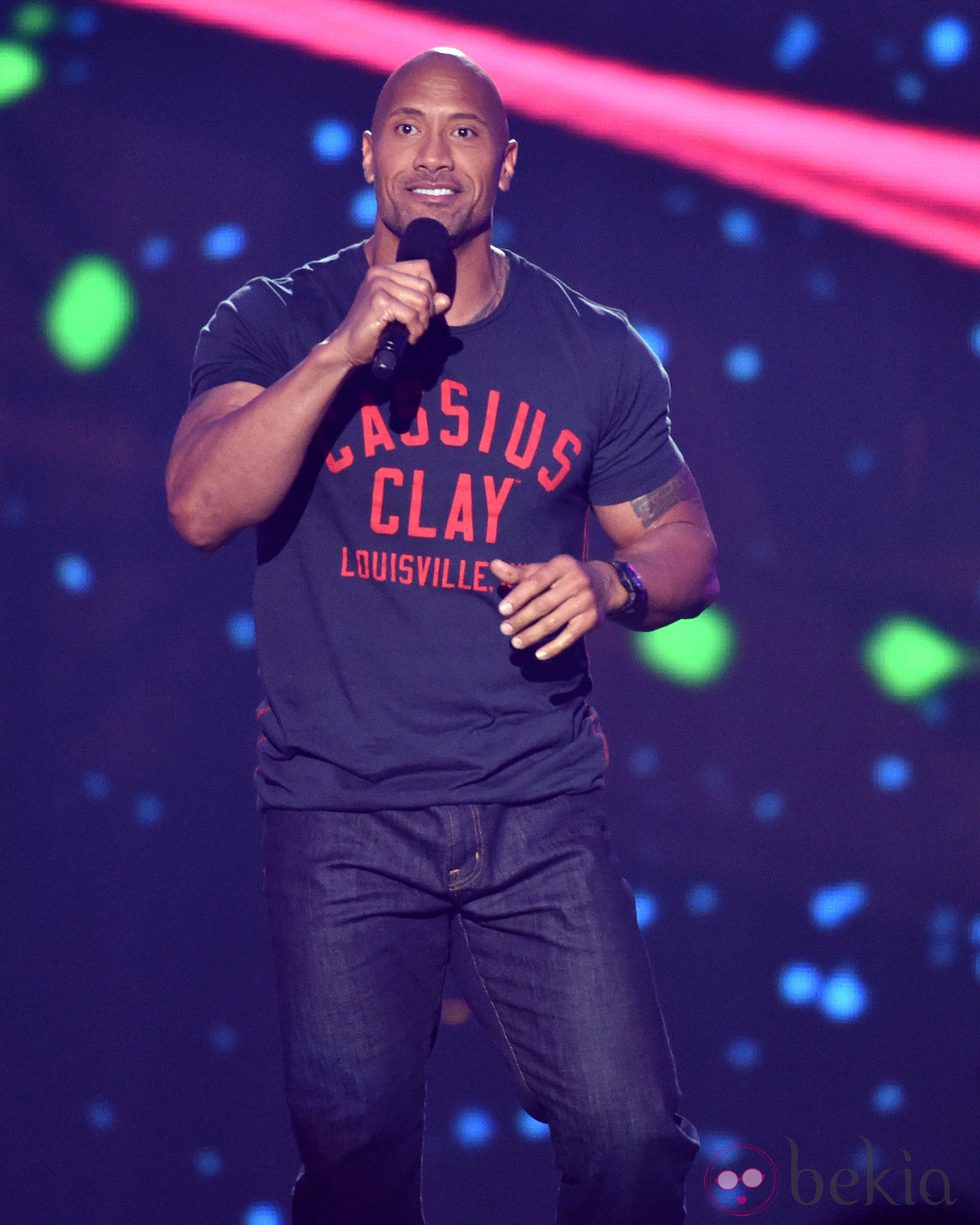 Dwayne Johnson en los Premios Kids' Choice Sports