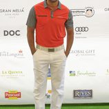 Amaury Nolasco en el torneo de golf en Marbella de la Global Gift 2014