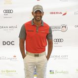 Amaury Nolasco en el torneo de golf en Marbella de la Global Gift 2014