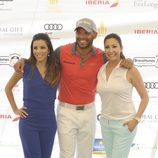Eva Longoria, Amaury Nolasco y María Bravo en el torneo de golf en Marbella de la Global Gift 2014