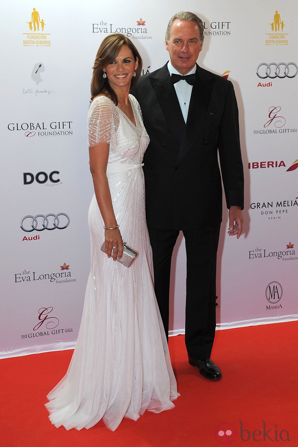 Bertín Osborne y Fabiola Martínez en la Global Gift Gala de Marbella 2014