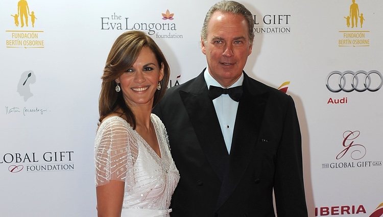 Bertín Osborne y Fabiola Martínez en la Global Gift Gala de Marbella 2014