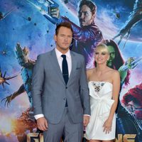 Chris Pratt y Anna Faris en el estreno de 'Guardianes de la Galaxia' en Los Angeles