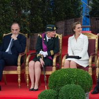 Los Principes Lorenzo, Astrid, Claire y Laurent en el Día Nacional de Bélgica 2014