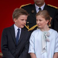 El Príncipe Gabriel y la Princesa Isabel de Bélgica en el Día Nacional de Bélgica 2014