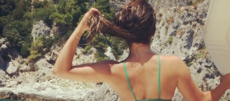 Lea Michele de vacaciones en Italia