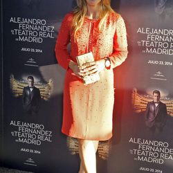 Genoveva Casanova en el concierto de Alejandro Fernández en Madrid