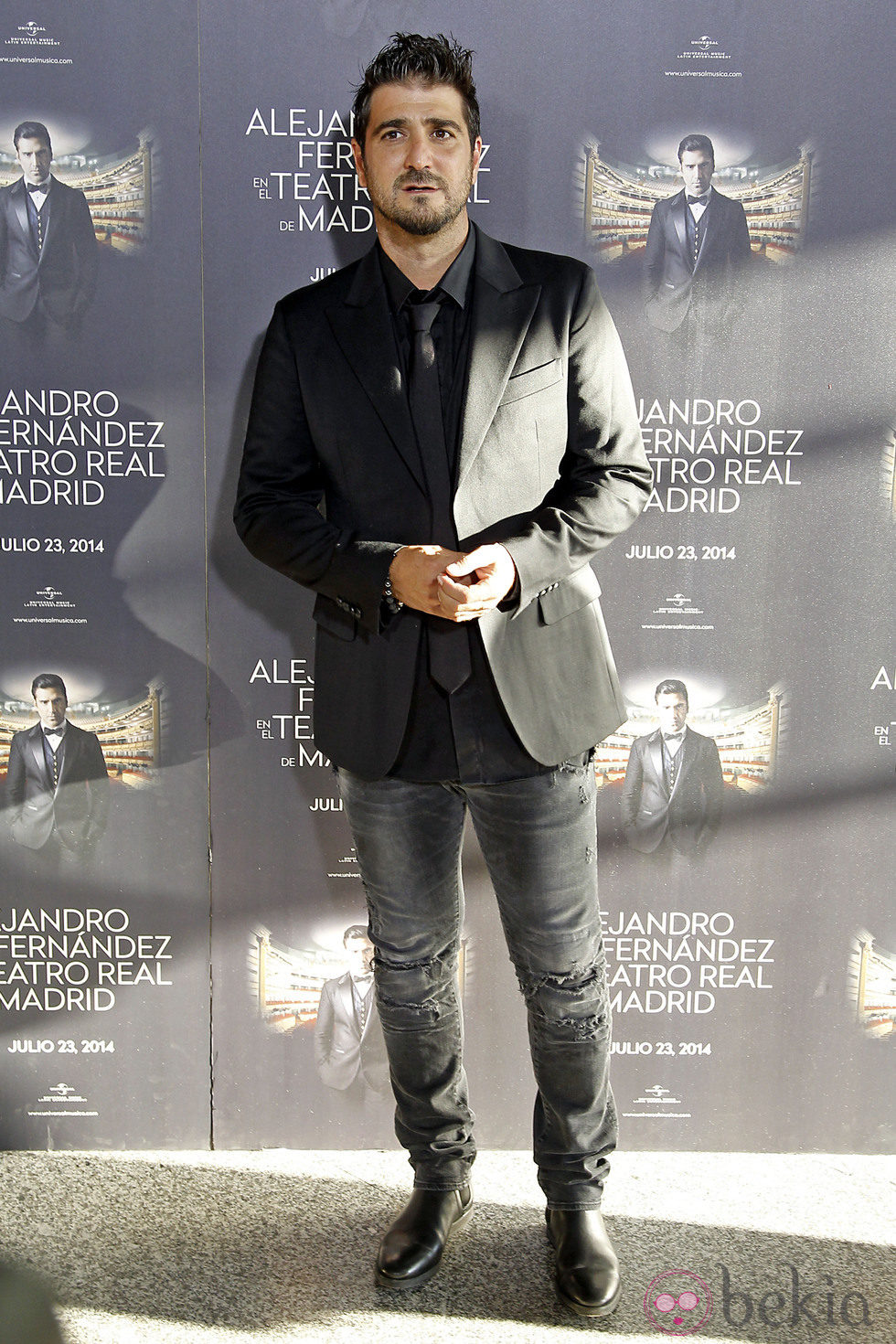Antonio Orozco en el concierto de Alejandro Fernández en Madrid