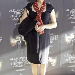 Kiti Mánver en el concierto de Alejandro Fernández en Madrid