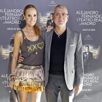 Sandra Ibarra y Juan Ramón Lucas en el concierto de Alejandro Fernández en Madrid