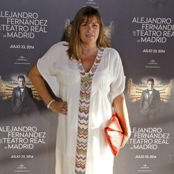 Marta Valverde en el concierto de Alejandro Fernández en Madrid