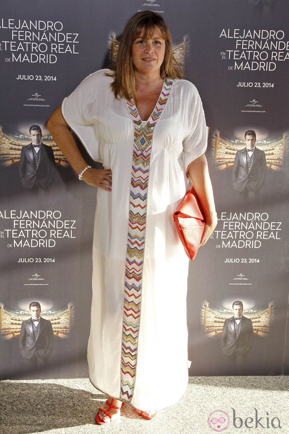 Marta Valverde en el concierto de Alejandro Fernández en Madrid