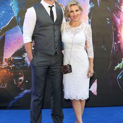 Chris Hemsworth y Elsa Pataky en el estreno de 'Guardianes de la Galaxia' en Londres