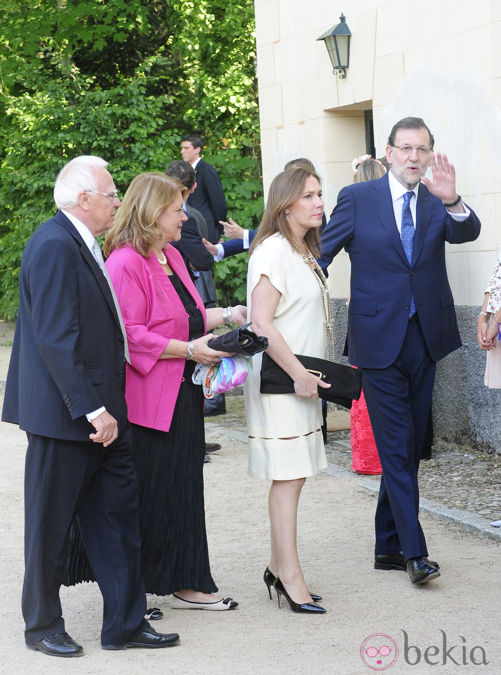 Mariano Rajoy y Elvira Fernández Balboa en la boda de Belén de Guindos y Gonzalo Diniz
