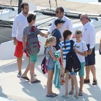Los sobrinos del Rey Felipe VI comienzan un curso de vela en Mallorca