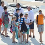 Los sobrinos del Rey Felipe VI comienzan un curso de vela en Mallorca