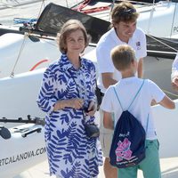 Primera imagen de la Reina Sofía en sus vacaciones en Mallorca 2014