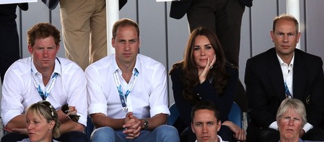 Los Duques de Cambridge, el Príncipe Harry y el Príncipe Eduardo en los Juegos de la Commonwealth 2014
