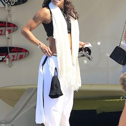 Michelle Rodriguez a bordo de un yate en Ibiza