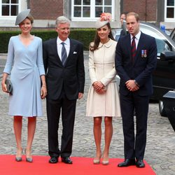 Los Reyes de Bélgica y los Duques de Cambridge en los actos por el centenario del estallido de la I Guerra Mundial