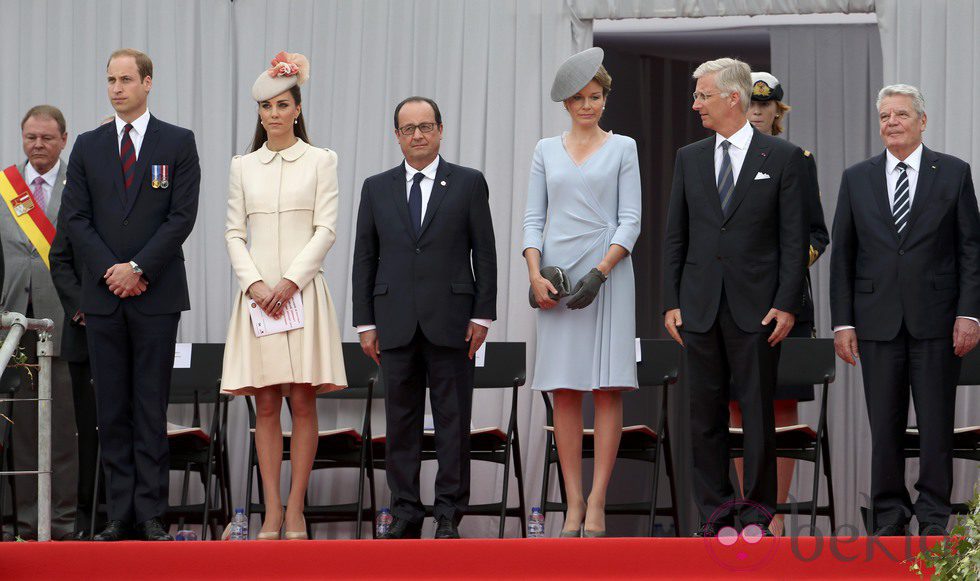 Los Duques de Cambridge, los Reyes de Bélgica y los presidentes de Alemania y Francia en el centenario del estallido de la I Guerra Mundial