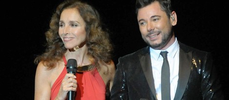Miguel Poveda y Ana Belén en el concierto ofrecido en Marbella