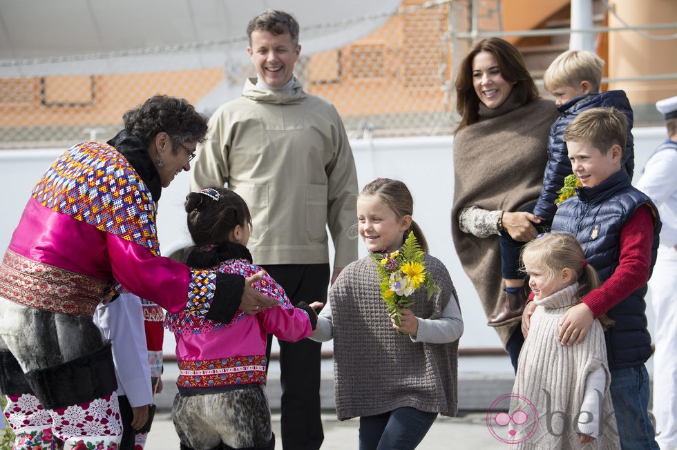 La Familia Real danesa de visita oficial en Groenlandia