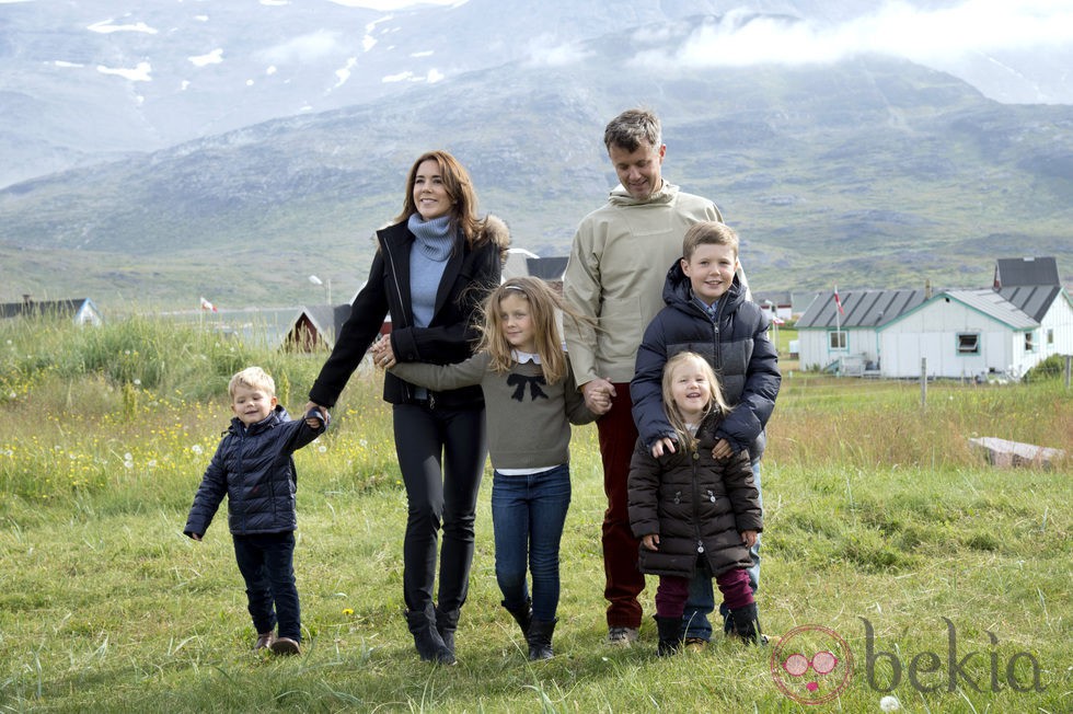 La Familia Real danesa durante su visita oficial a Groenlandia