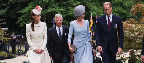 Los Reyes de Bélgica y los Duques de Cambridge en un acto en recuerdo por el centenario del estallido de la I Guerra Mundial