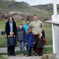 La Familia Real danesa en un acto durante su visita oficial a Groenlandia