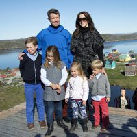 La Familia Real danesa en la localidad de Qeqertarsuatsiaat