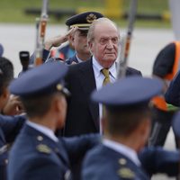 El Rey Juan Carlos en su primer viaje oficial tras su abdicación