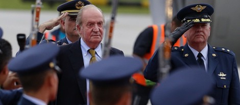 El Rey Juan Carlos en su primer viaje oficial tras su abdicación