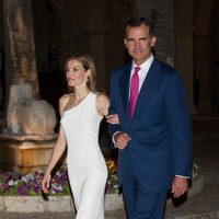 Los Reyes Felipe y Letizia en su primera recepción en Mallorca como Reyes de España