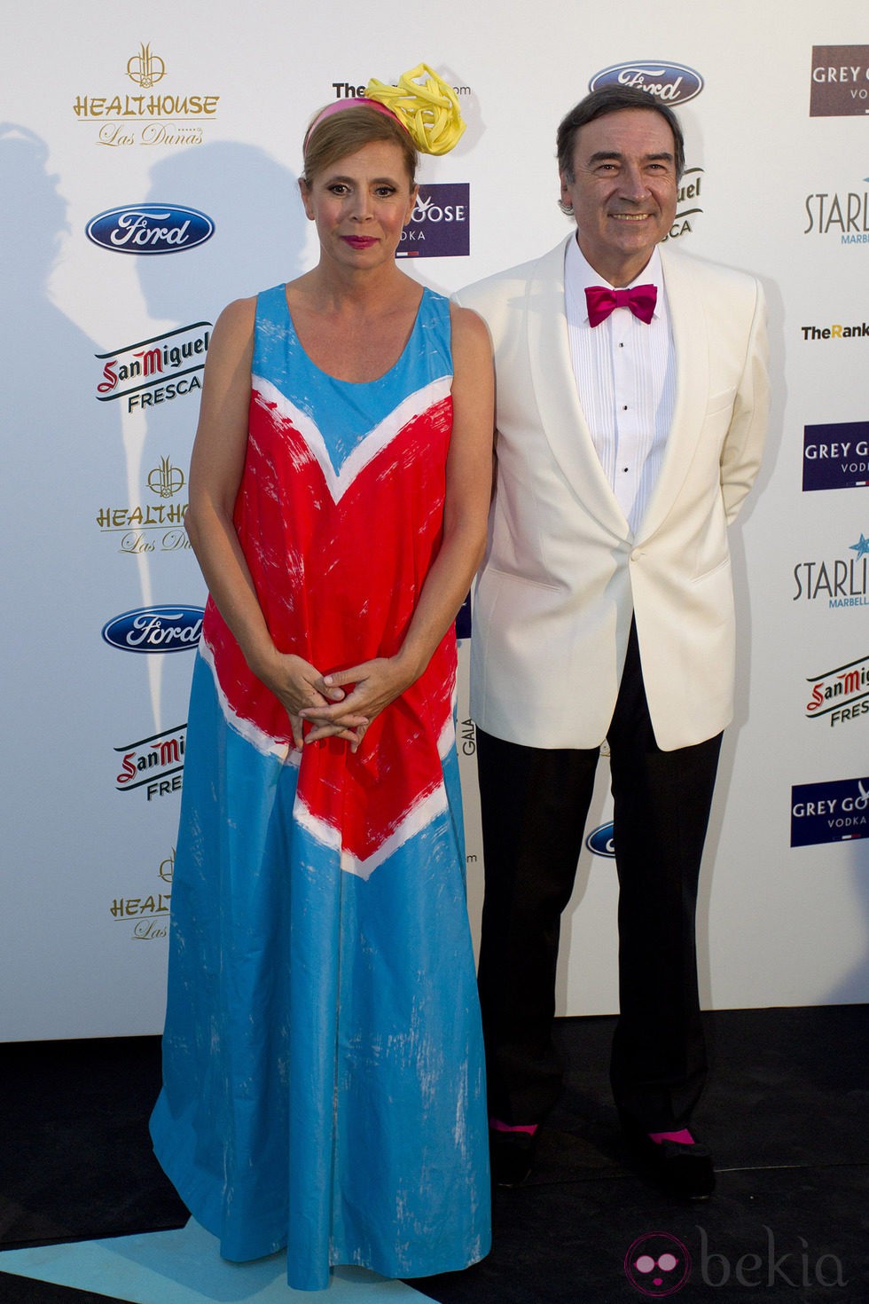 Ágatha Ruiz de la Prada y Pedro J. Ramírez en la Starlite Gala 2014