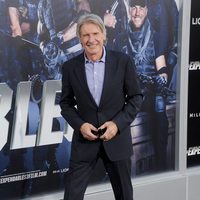 Harrison Ford en el estreno de 'Los mercenarios 3' en Los Angeles