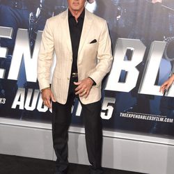 Sylvester Stallone en el estreno de 'Los mercenarios 3' en Los Angeles