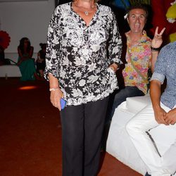 Chelo García Cortés en la fiesta Flower Power 2014 en Ibiza