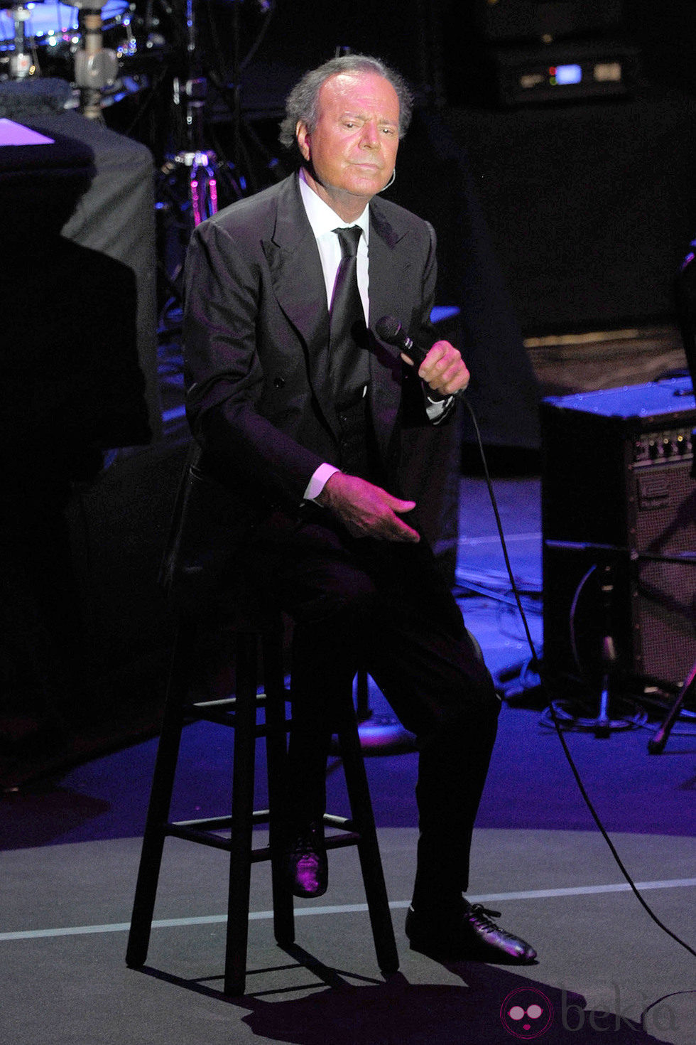 Julio Iglesias en su concierto en Marbella