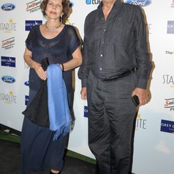Mario Vargas Llosa y su mujer Patricia en el concierto de Rosario Flores en el Starlite Festival 2014